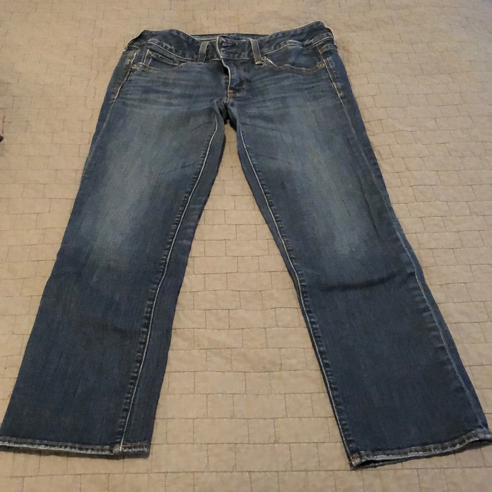 AE low rise cropped jean